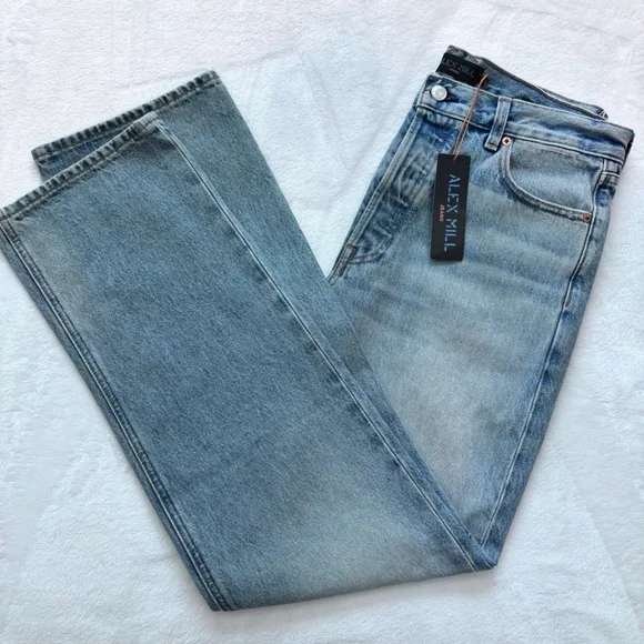 ALEX MILL The Bev Relaxed Straight Leg Button Fly Jean--28 - Picture 2 of 16